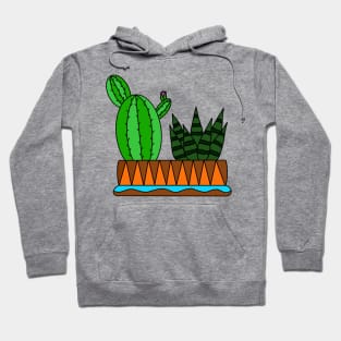 Cute Cactus Design #22: The Aztek Succulent Cactus Team Hoodie